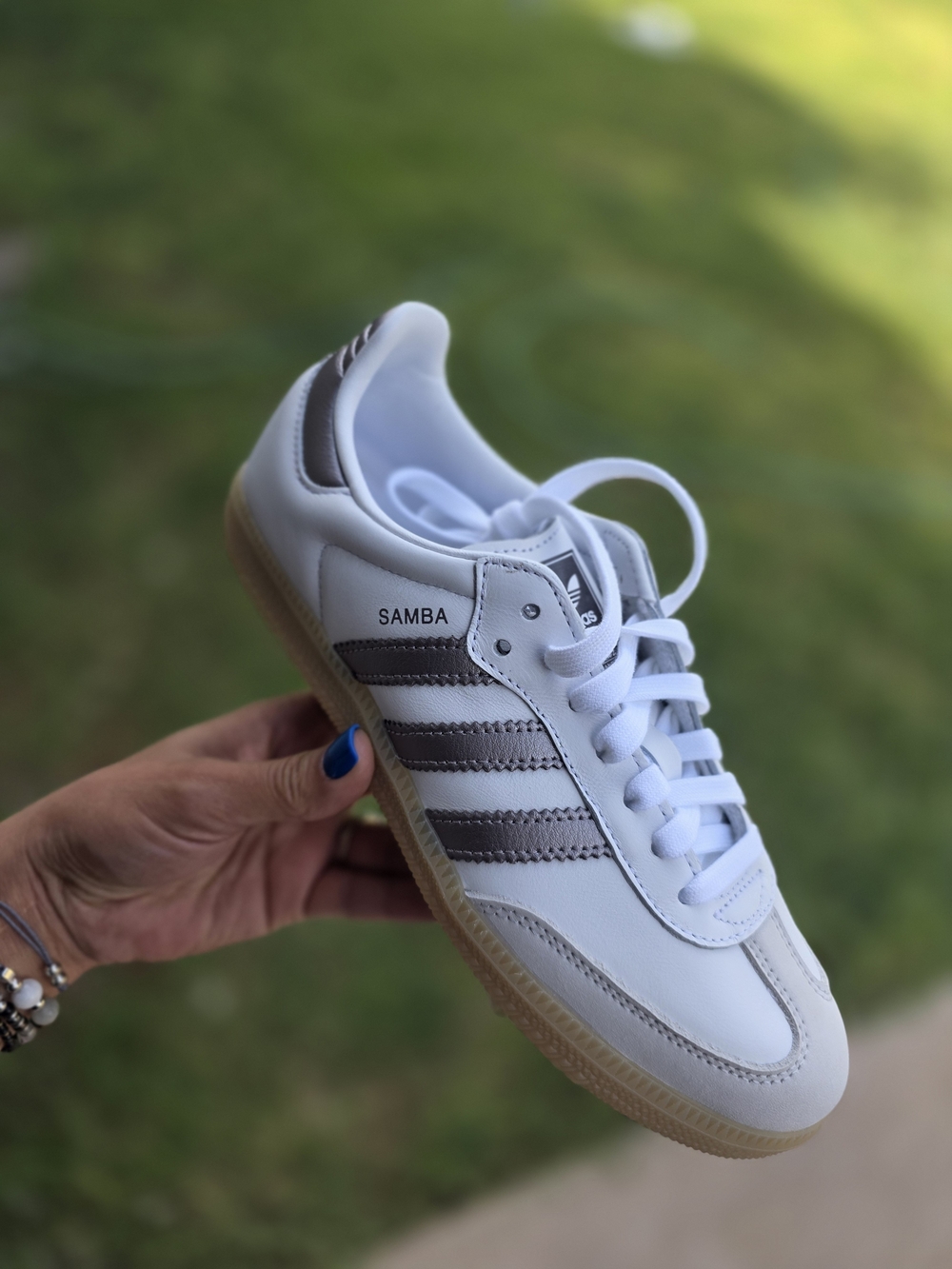 adidas Samba Women’s White & Gray Low-Top Sneaker